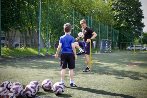 Trening piłkarski w Strefie Piłkarza