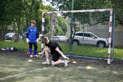Trening dla bramkarzy strefa piłkarza